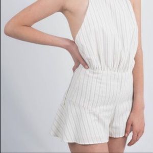 Stone Cold Fox Romeo Pinstripe Romper